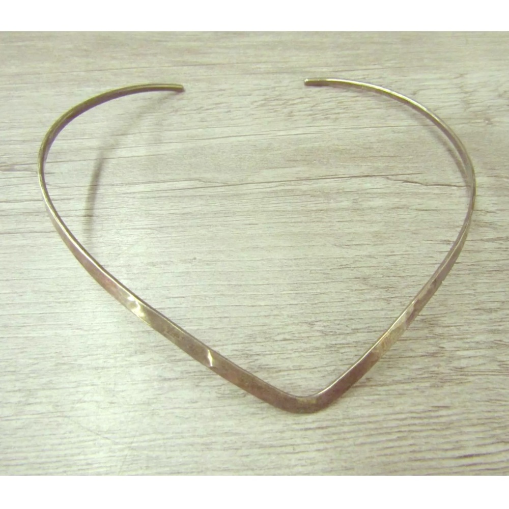 Ed Levin V Shape Collar torque Necklace